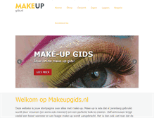 Tablet Screenshot of makeupgids.nl